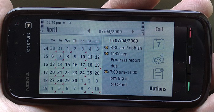 Nokia 5800 XpressMusic detail