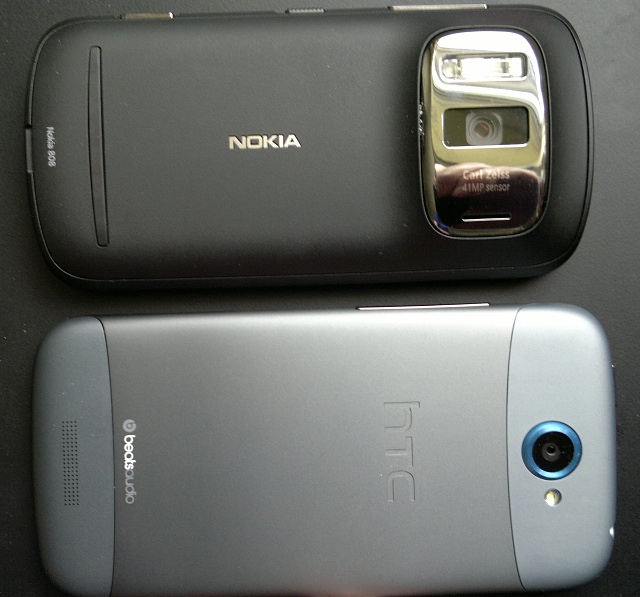Nokia 808 and HTC One S