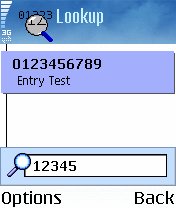 Lookup Screenshot