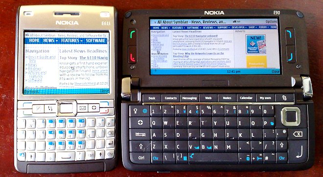 Nokia E61i and E90