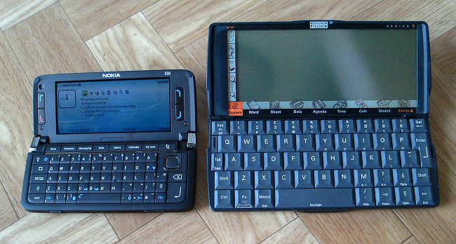 Nokia E90 and Psion Series 5