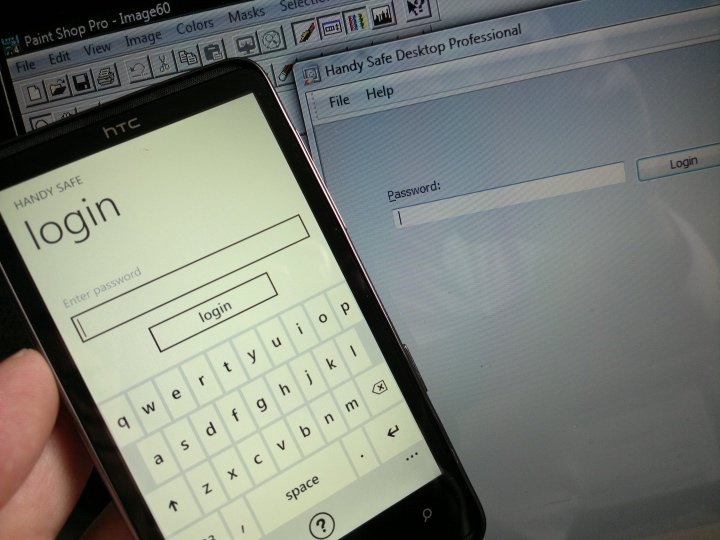 Handy Safe Pro in place on both Windows Phone and Desktop...