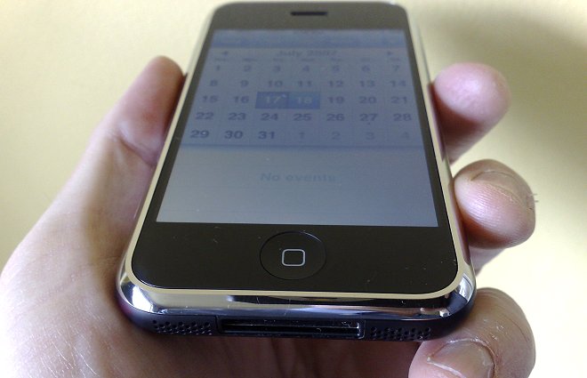 iPhone up close