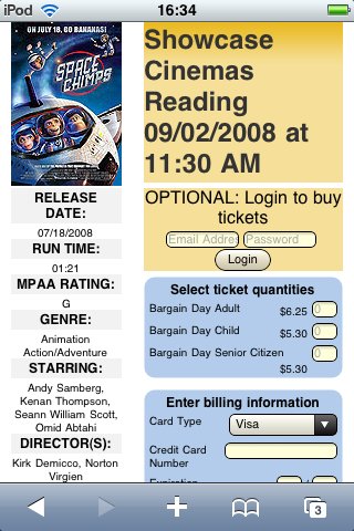 iPhone screenshot