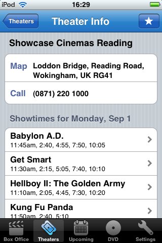 iPhone screenshot
