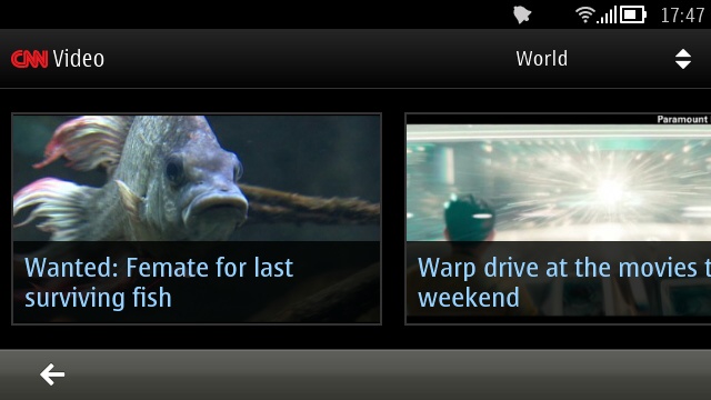 Screenshot, Live TV article