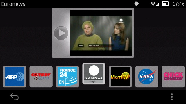 Screenshot, Live TV article