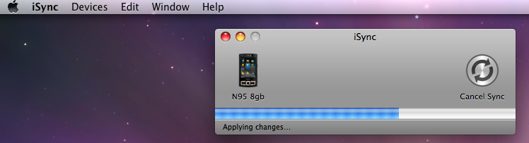 Sync in progress