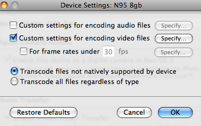 Transcoding