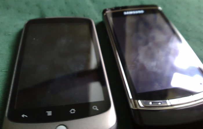 Nexus One vs Samsung i8910 HD