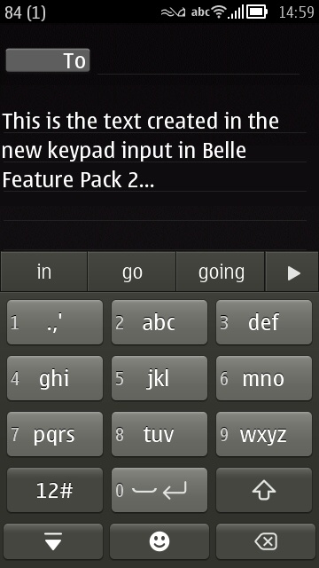 New keypad screenshot
