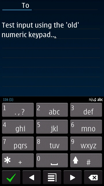 Old keypad screenshot