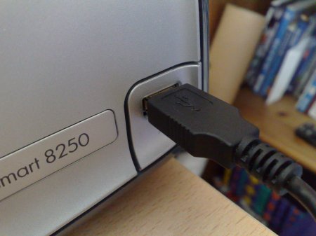 USB PictBridge port