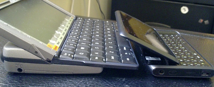 Psion Series 5mx and Nokia E7