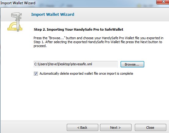 Screenshot, SafeWallet migration