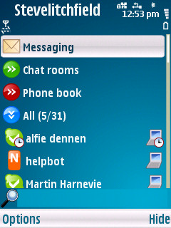 Nimbuzz screenshot