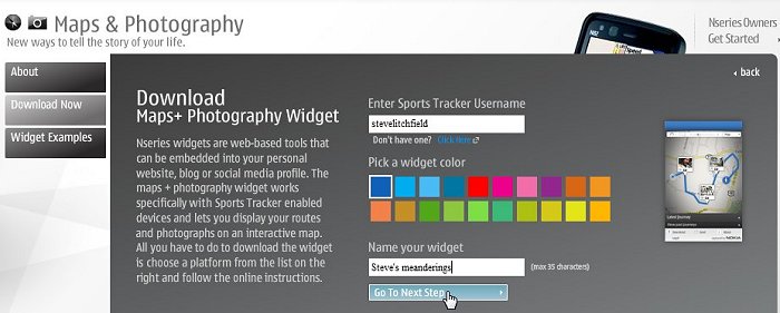 Screen grab - Sports Tracker