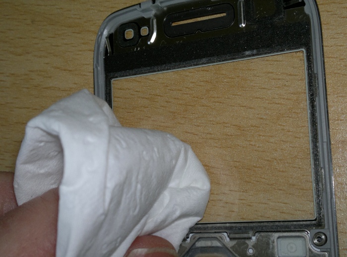Cleaning each screen part