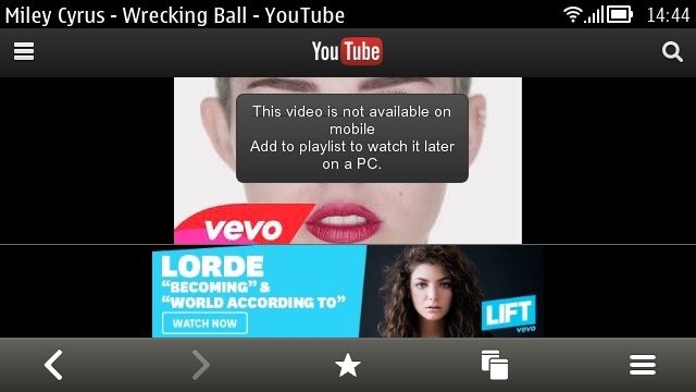 Screenshot, YouTube on mobile