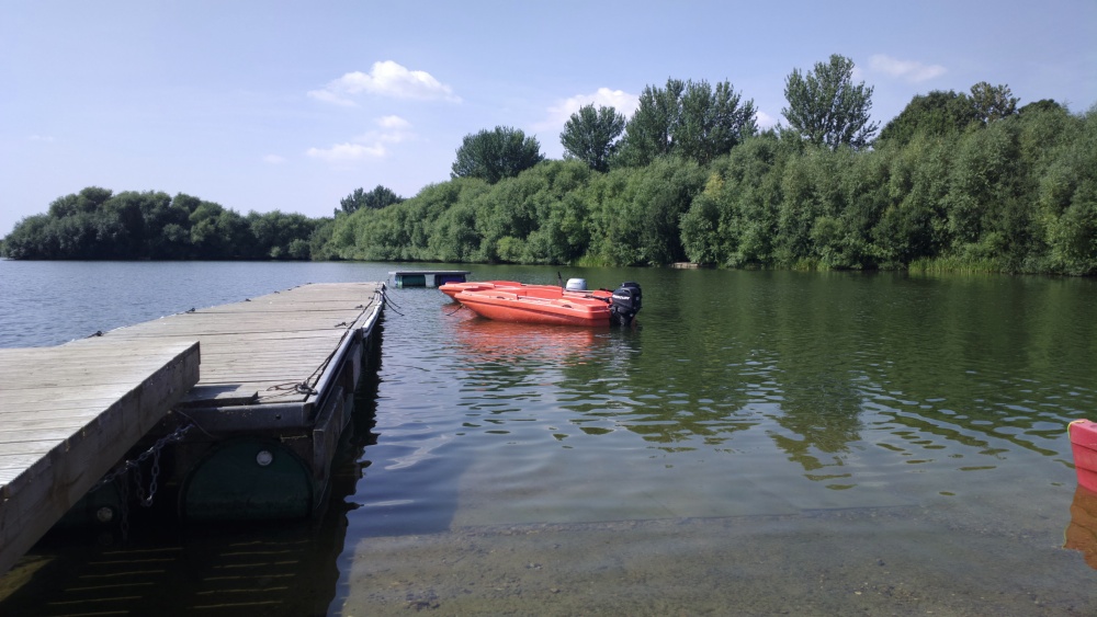 Sunny boat scene