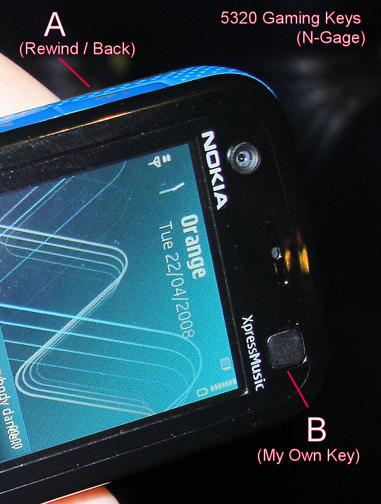 N-Gage Gaming buttons