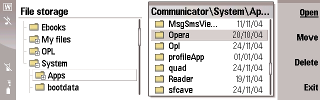 Opera in the File System