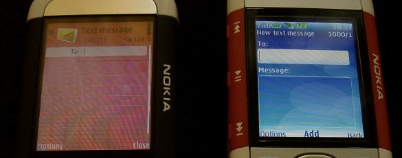 Nokia 5700 and 5300 text messaging apps