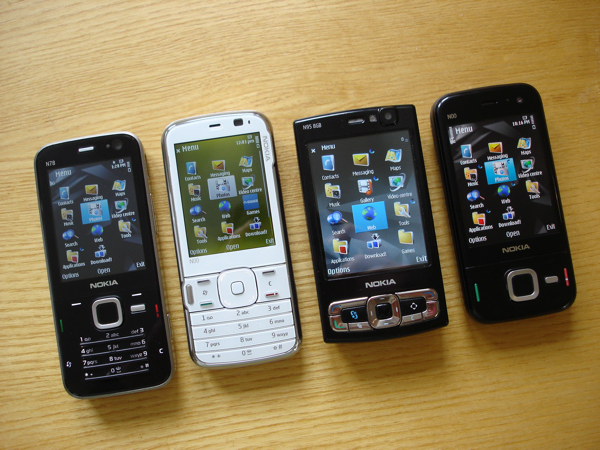 N85 with its Nseries sisters