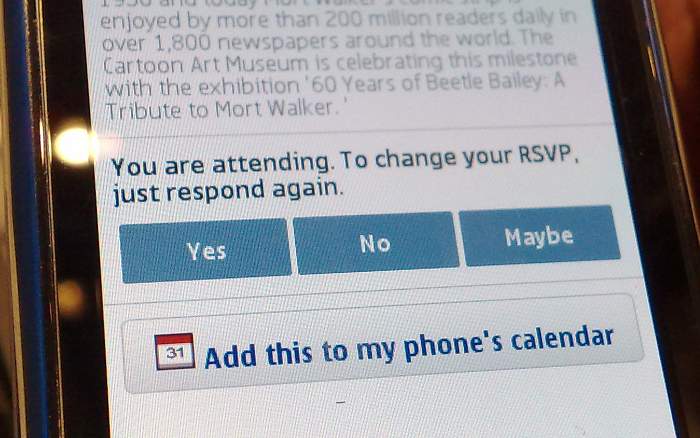 Using Nokia Social to add calendar events from Facebook