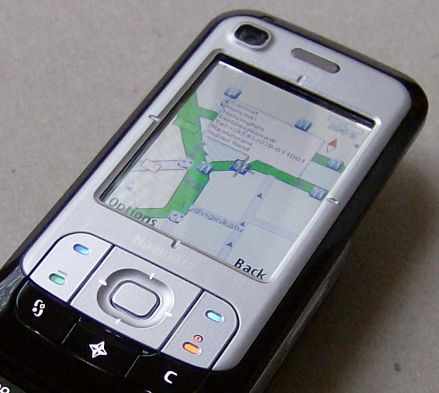 Nokia 6110 Navigator GPS indian restaurant