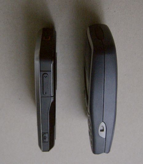 Nokia 3310 next to Nokia 6120 Classic