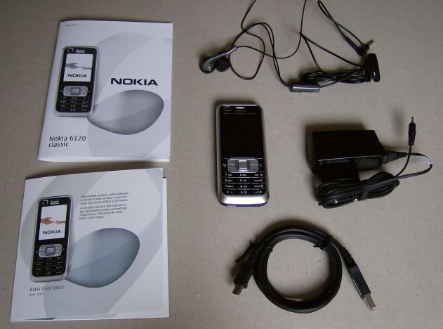 Nokia 6120 european sim free sales package