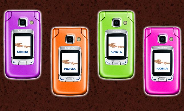 Unofficial mockup of Nokia 6290 phones with bright colours