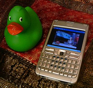 BBC World streaming live over 3G to a Nokia E61