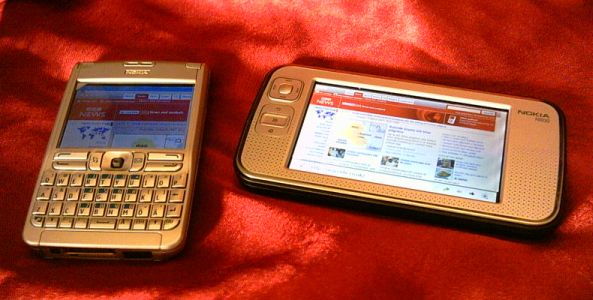 Nokia E61 and N800