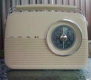 Old-fashioned dial radio