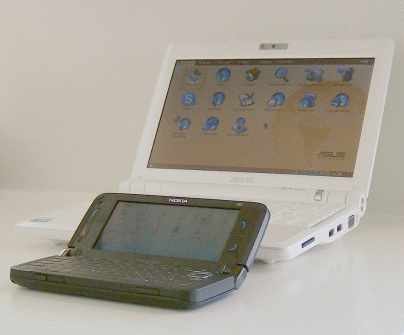 Nokia E90 and EEE PC 900