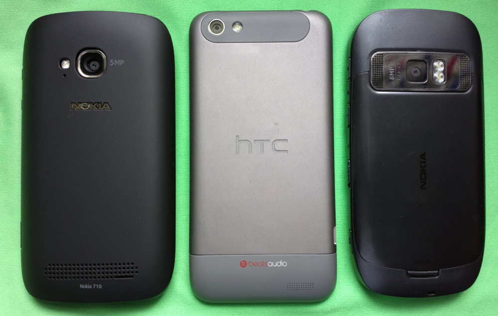 Lumia 710, HTC One V, Nokia 701