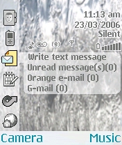 Orange Home Screen