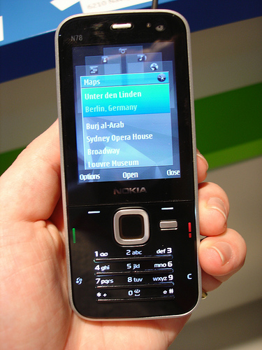 N78 with multimedia menu