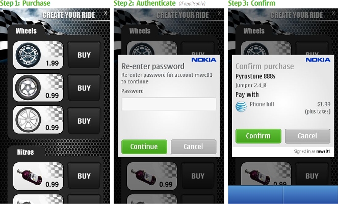 In App Purchasing by Nokia