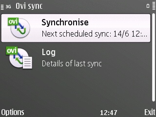 Ovi Sync on E72