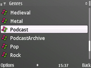 Podcast detection on the E72