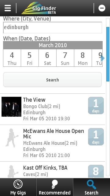 Gig Finder