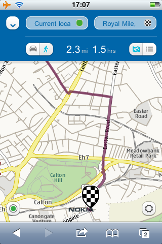 Nokia Maps on iPhone