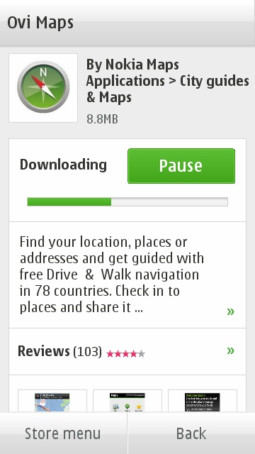 Installing via Ovi Suite