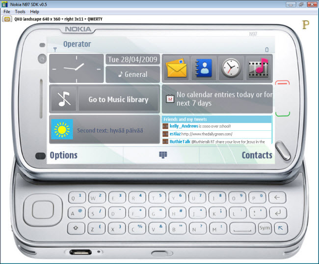 Nokia N97 SDK emulator