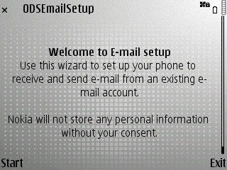 E71 email wizard