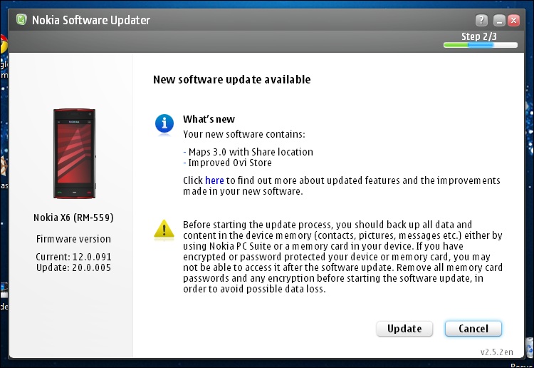 X6 Update