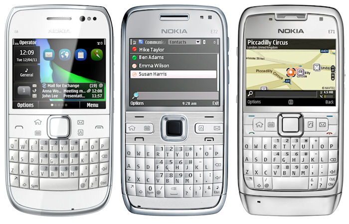 Nokia E6-00 comapred to E72 and E71